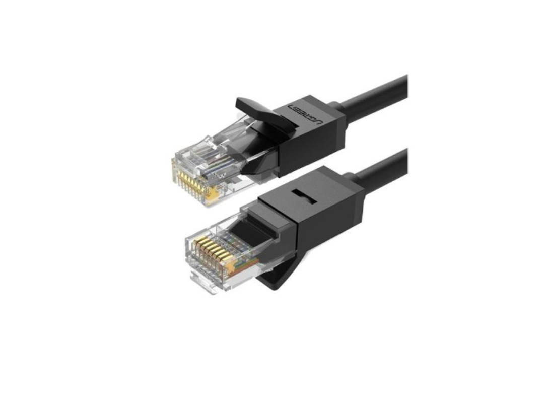 كابل LAN U/UTP CAT 6 من uGreen بطول 5 أمتار (أسود) NW102-20162  كابل LAN U/UTP CAT 6 من uGreen بطول 5 أمتار (أسود) NW102-20162